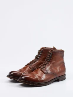 Herren Officine Creative – Captoe-Boots aus Büffelleder