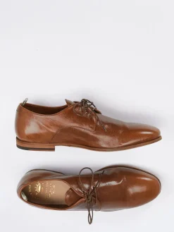Herren Officine Creative – Derbyschuh aus Känguruleder Cognac