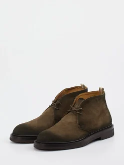 Herren Officine Creative – Desert Boots aus Veloursleder oliv