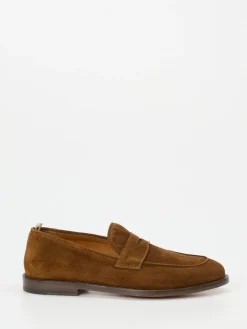 – Loafer aus Veloursleder Cognac*Officine Creative Hot