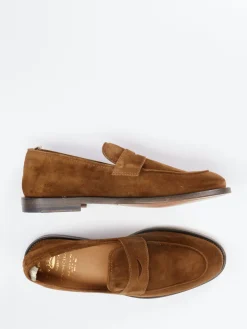 – Loafer aus Veloursleder Cognac*Officine Creative Hot