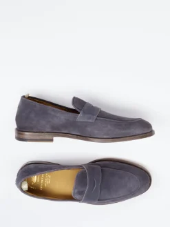 Herren Officine Creative – Loafer aus Veloursleder in