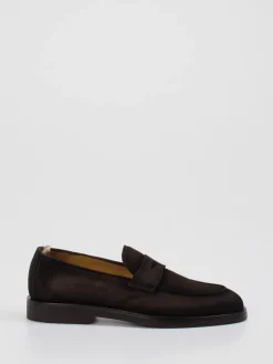 – Penny Loafer aus Veloursleder Dunkel*Officine Creative Hot