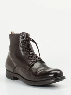 Herren Officine Creative – Schnürboots aus Büffelleder Dunkel