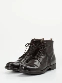 Herren Officine Creative – Schnürboots aus Büffelleder Dunkel