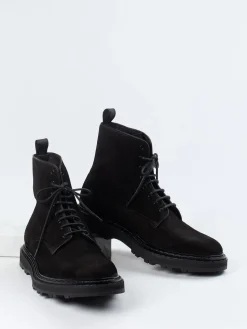 Herren Officine Creative – Schnürboots aus Veloursleder