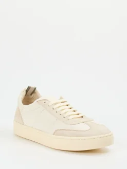 Herren Officine Creative – Sneaker aus Kalb- und Veloursleder Beige