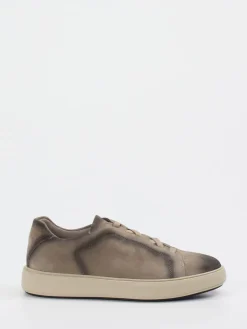 – Sneaker aus Veloursleder taupegrau*Officine Creative Sale
