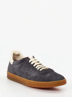 Herren Officine Creative – Sneaker aus Veloursleder Dunkelblau