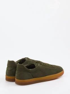 Herren Officine Creative – Sneaker aus Veloursleder oliv