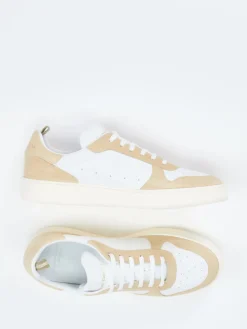 – Sneaker aus Kalbleder -Beige*Officine Creative Discount
