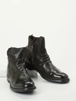 – Stiefeletten aus Büffelleder Schwarz*Officine Creative Hot