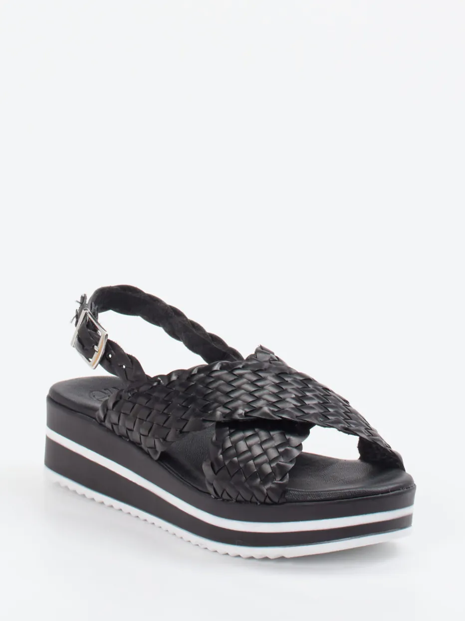 – Plateau-Sandale aus Flechtleder*Oh!My Sandals Sale