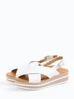 – Plateau-Sandale aus Flechtleder*Oh!My Sandals Outlet