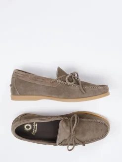 Herren Opificio Vico – Mokassins aus Veloursleder taupe