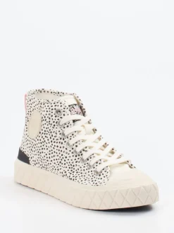 – High-Top Sneaker aus Lammleder creme*Palladium Discount
