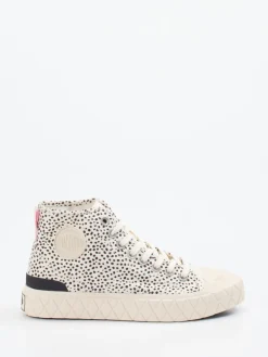 – High-Top Sneaker aus Lammleder creme*Palladium Discount