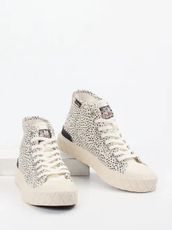 – High-Top Sneaker aus Lammleder creme*Palladium Discount