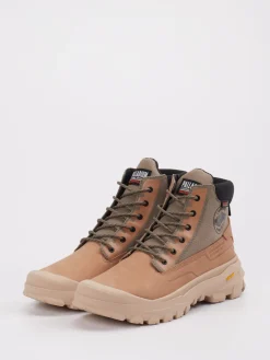 Herren Palladium Herren Palladium – Outdoor Boots aus Nubukleder Sand