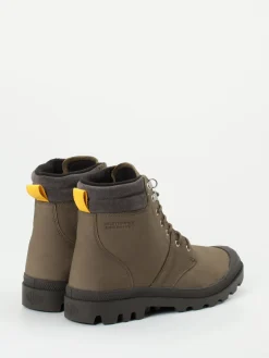 Palladium – Schnürboots aus Nubukleder oliv*Palladium Herren Sale