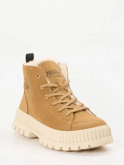 Palladium – Schnürboots aus Veloursleder camel*Palladium Unisex Online