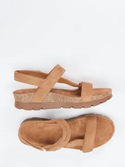 – Keilsandalette aus Veloursleder cognac*Panama Jack Sale