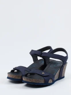 Damen Panama Jack – Keilsandalette aus Nubukleder