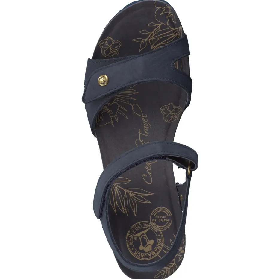 Damen Panama Jack – Keilsandalette aus Nubukleder