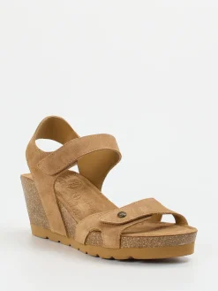 – Keilsandalette aus Veloursleder cognac*Panama Jack Best