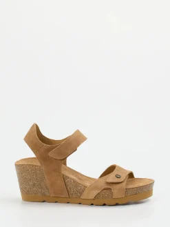 – Keilsandalette aus Veloursleder cognac*Panama Jack Best