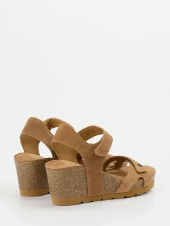 – Keilsandalette aus Veloursleder cognac*Panama Jack Best