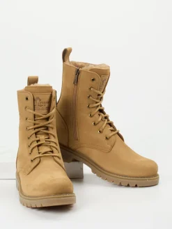 Damen Panama Jack – Schnürboots aus Nubukleder hell