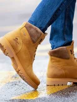 – Schnürboots aus Nubukleder honigfarben*Panama Jack New