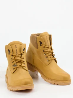 – Schnürboots aus Nubukleder honigfarben*Panama Jack New