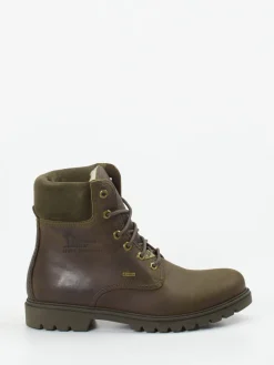 – Schnürboots aus Leder in Oliv*Panama Jack