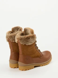 – Schnürstiefelette aus Lammleder cognac*Panama Jack Hot