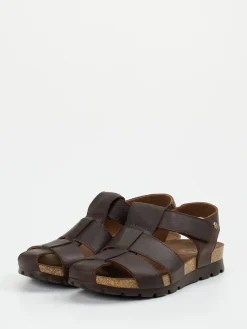 Herren Panama Jack – Trekkingsandalen aus Fettleder Dunkel