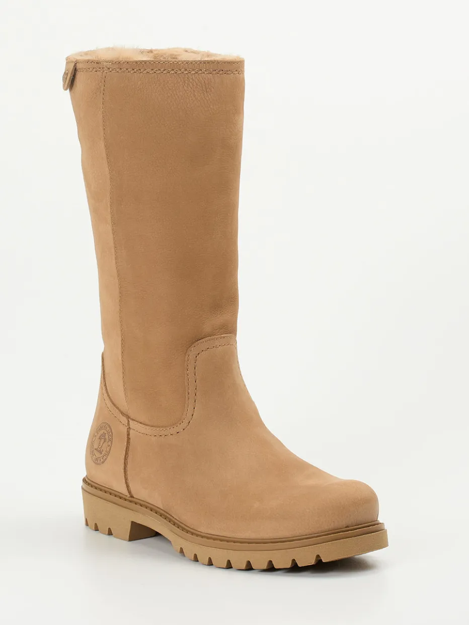 Damen Panama Jack – Winterstiefel aus Nubukleder camel