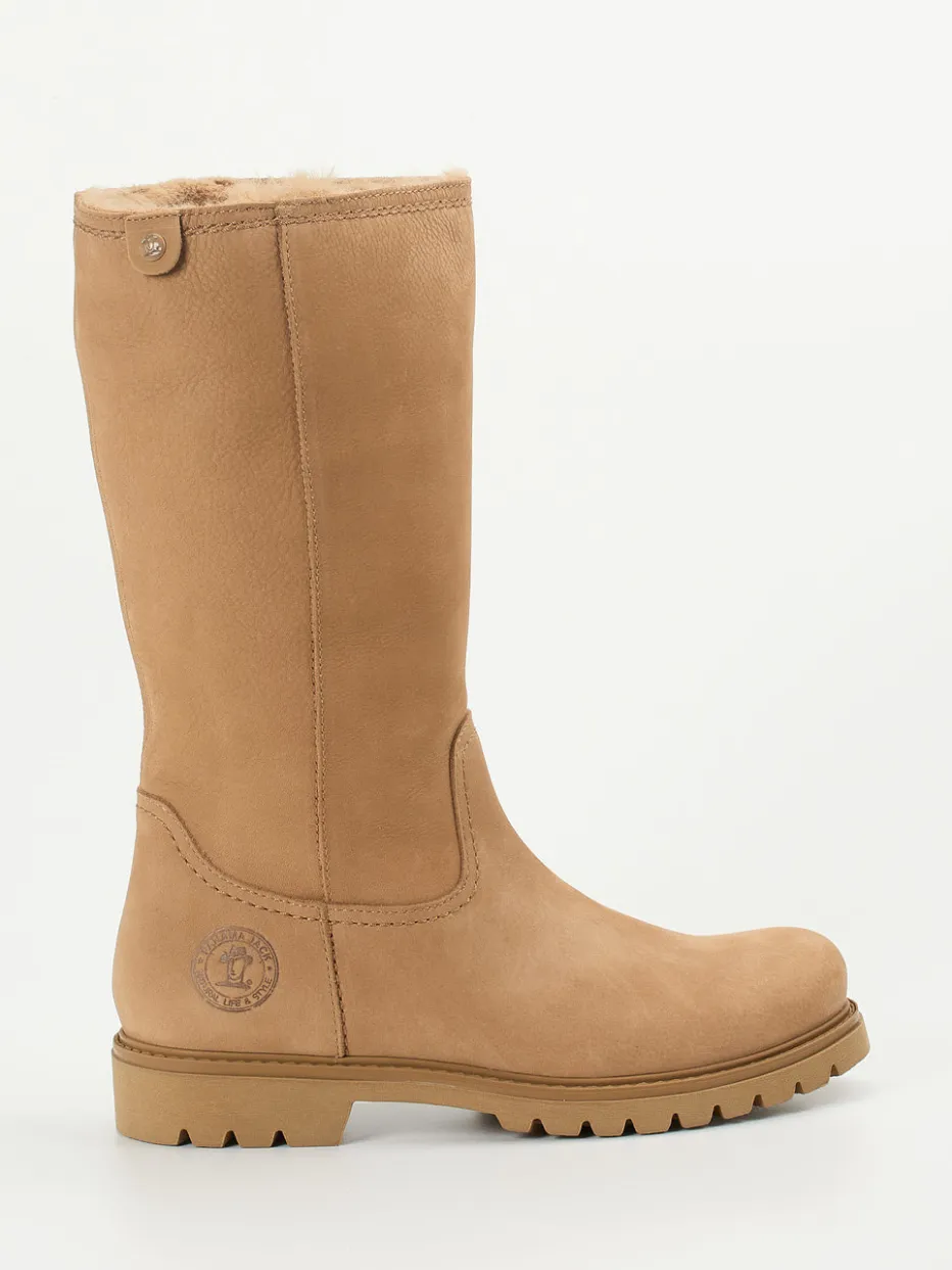 Damen Panama Jack – Winterstiefel aus Nubukleder camel