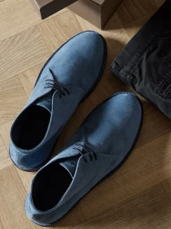 Herren Pantanetti – Desert Boots aus Veloursleder Jeans