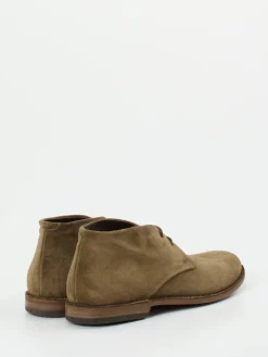 Damen Pantanetti – Desert Boots aus Veloursleder olivbraun