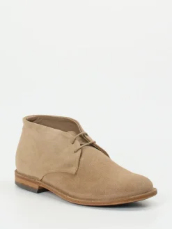 Damen Pantanetti – Desert Boots aus Veloursleder beige