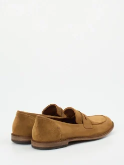 Herren Pantanetti – Loafer aus Veloursleder in Cognac