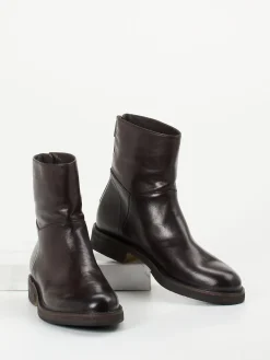 Damen Pantanetti – Reißverschluss-Stiefelette aus Cordovanleder