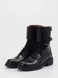 – Schnürboots aus Lammleder glänzend*Pantanetti Clearance