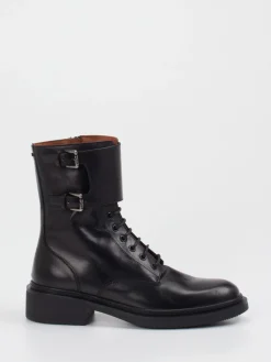 – Schnürboots aus Lammleder glänzend*Pantanetti Clearance