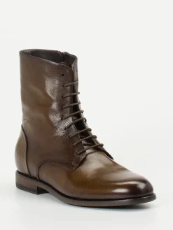 – Schnürboots aus Büffelleder Dunkel*Pantanetti Outlet