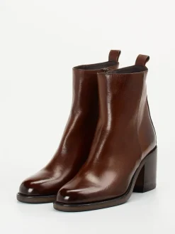 Damen Pantanetti – Stiefeletten aus Büffelleder Dunkel