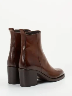Damen Pantanetti – Stiefeletten aus Büffelleder Dunkel