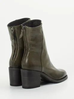 – Stiefeletten aus Lammleder Olivgrau*Pantanetti Outlet